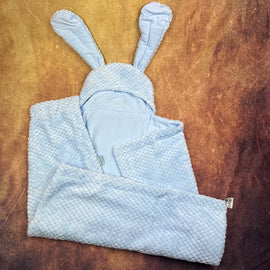 Clair De Lune Blue Bunny Blanket CL5593BE