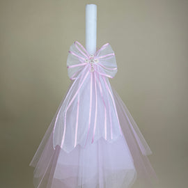 CCLNB1C2 Christening Candle Lampada Pink