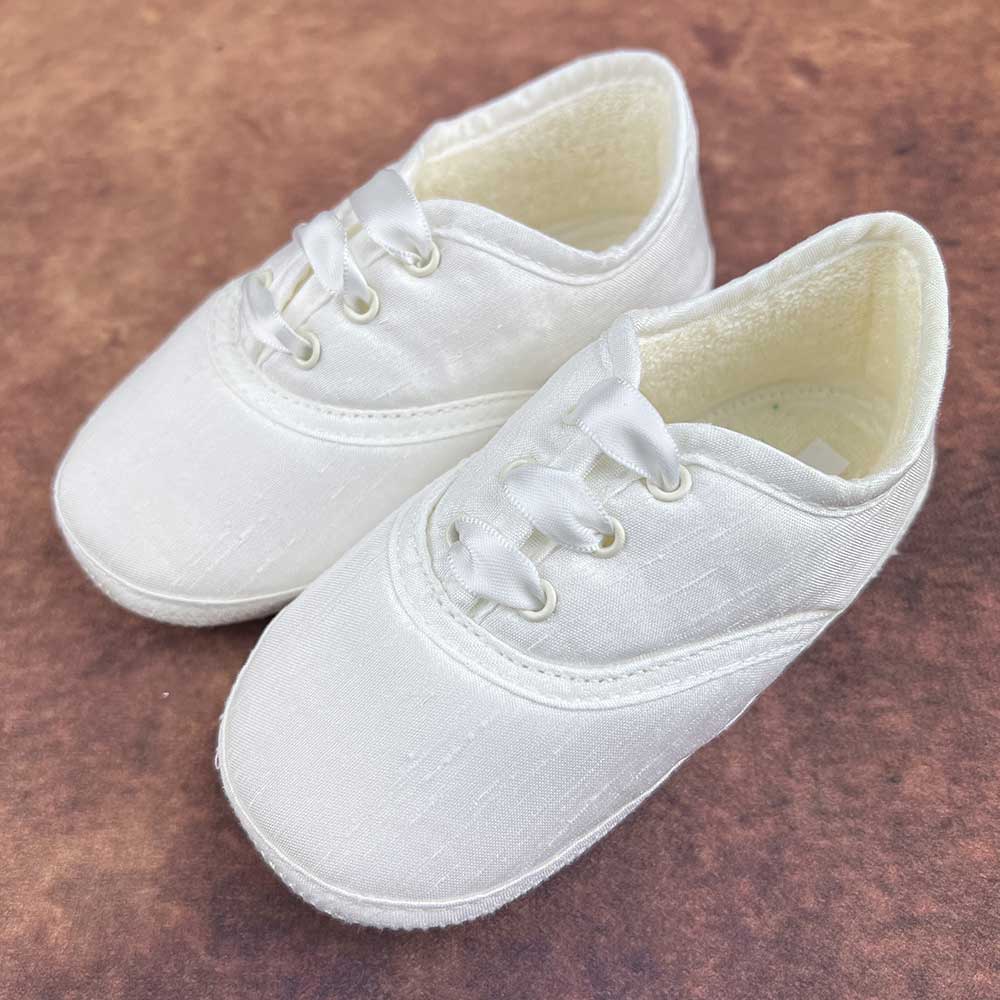 Ivory christening shoes boy Clearance