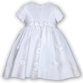 Sarah Louise Ceremonial Ballerina Length Dress 8466 White