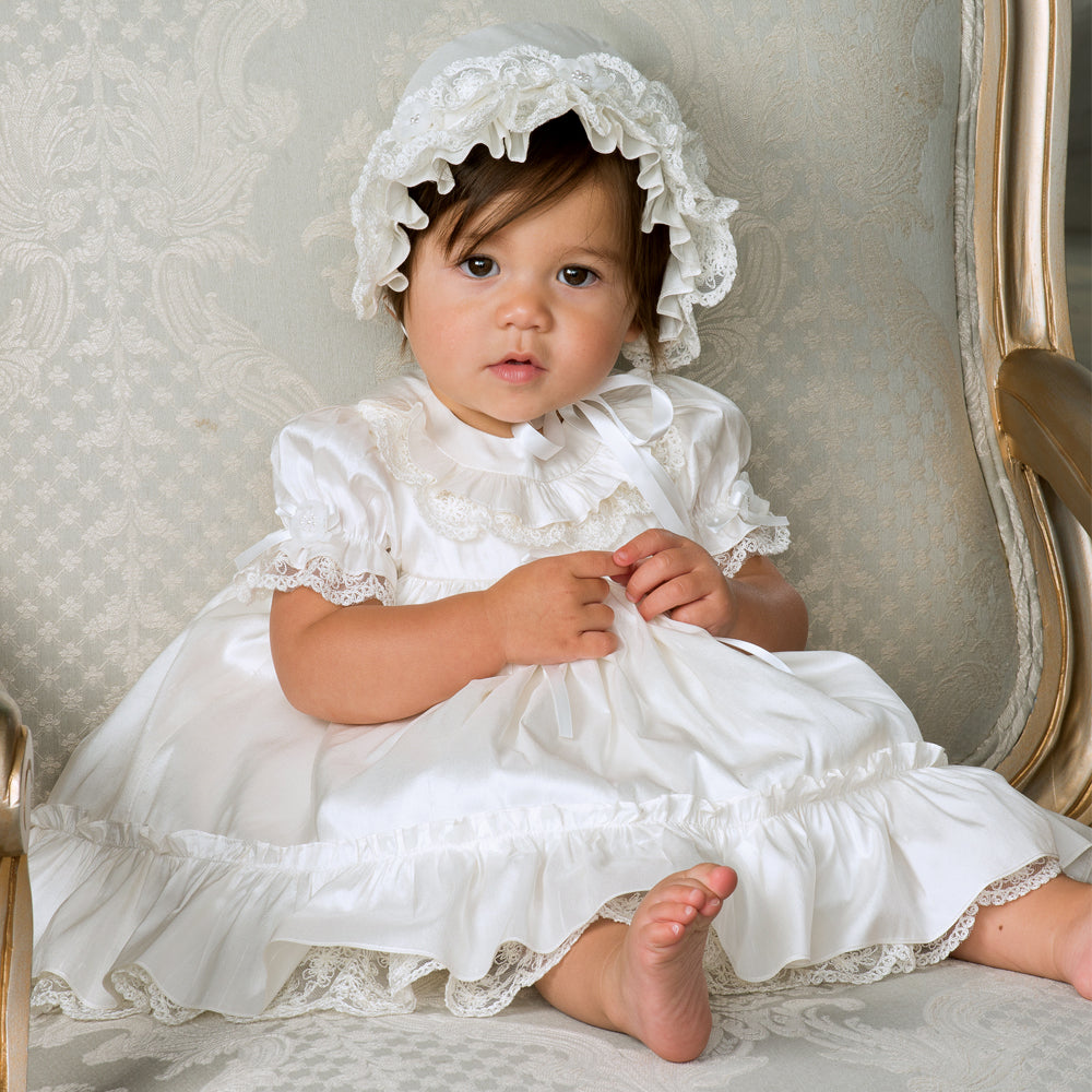 Baby shops girl silk gown