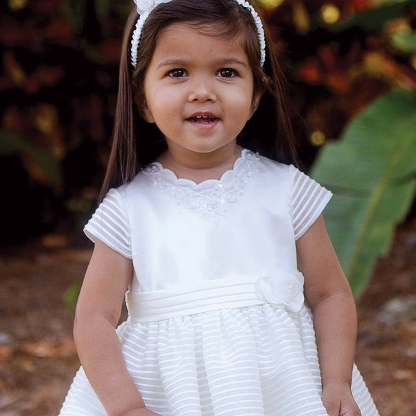 070075 Sarah Louise Christening Party Dress White Location
