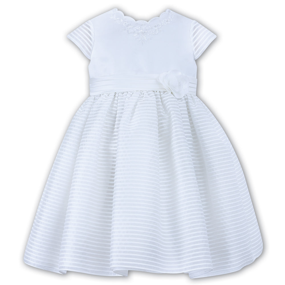 070075 Sarah Louise Christening Party Dress White