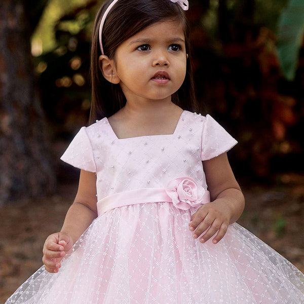 070112 Sarah Louise Christening Party Dress Pink Location