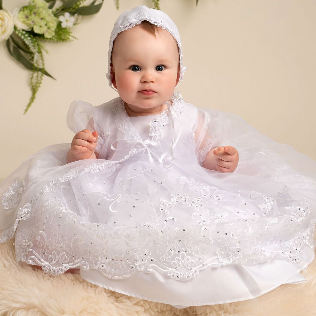 208 Sevva Christening Dress White