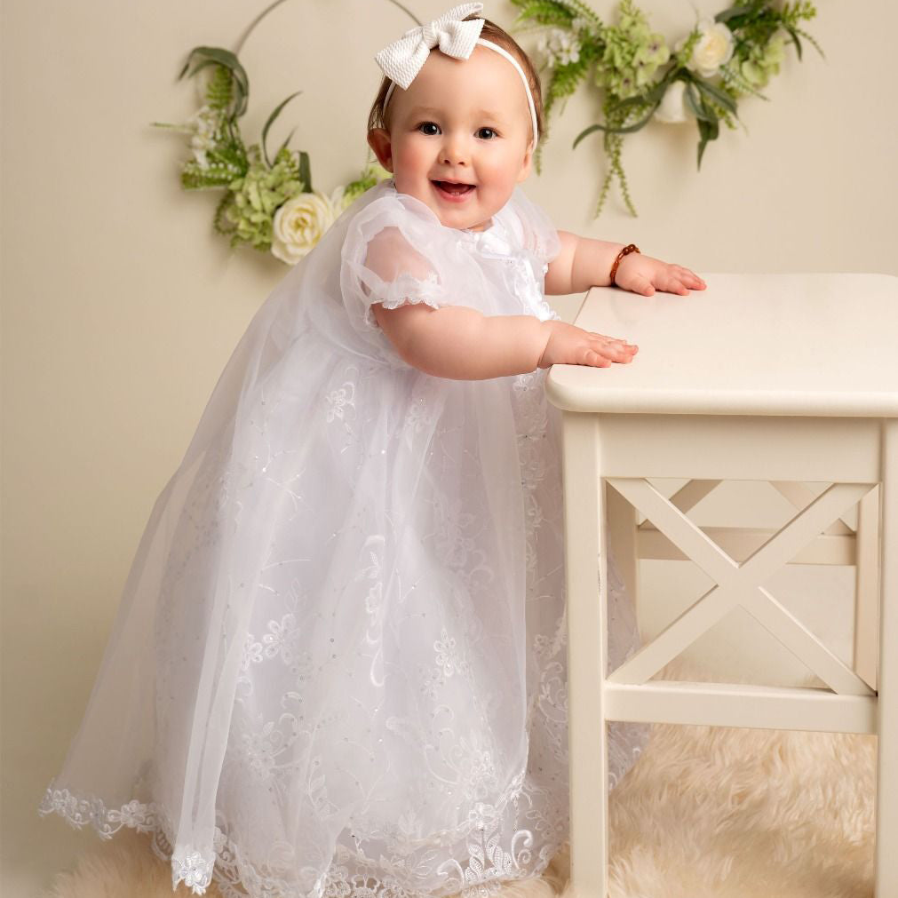 208 Sevva Christening Dress White