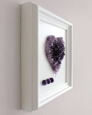 Amethyst Crystal Heart Unique Gift