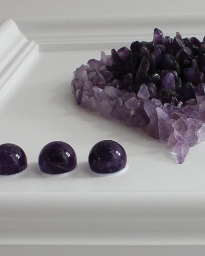 Amethyst Healing Crystal Heart