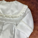 Angels And Fishes Boys Christening Romper Little Prince White