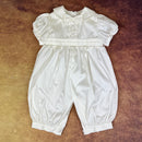 Angels And Fishes Boys Christening Romper Peter Ivory
