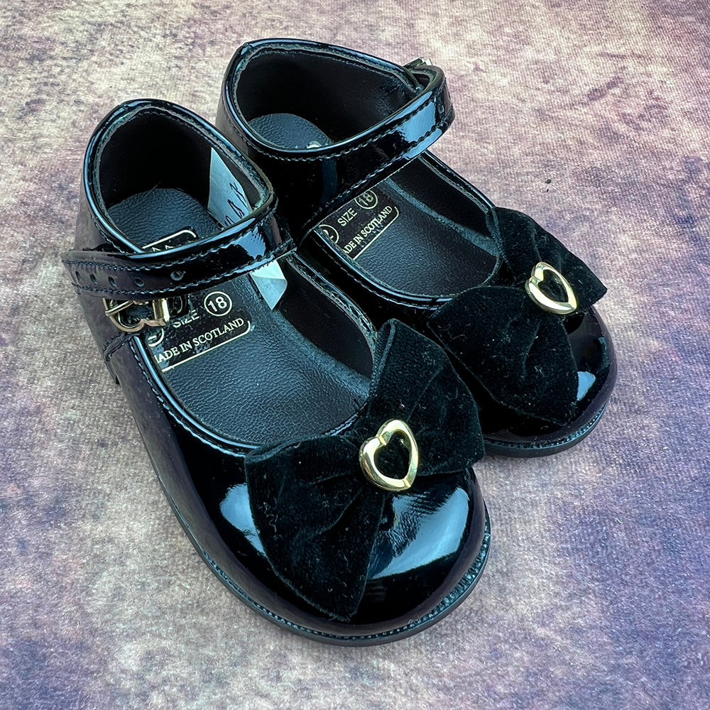 Baby Dear Girls Shoes Black BDG111