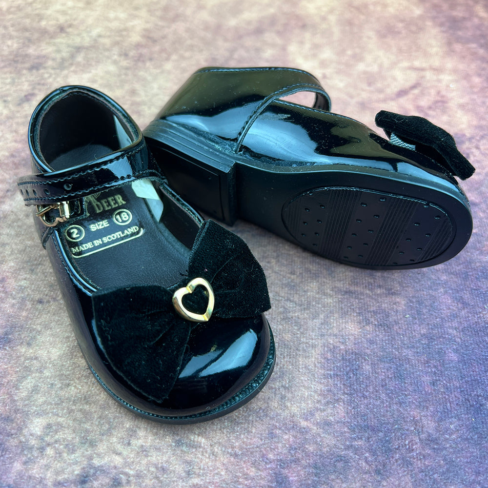 Baby Dear Girls Shoes Black BDG111