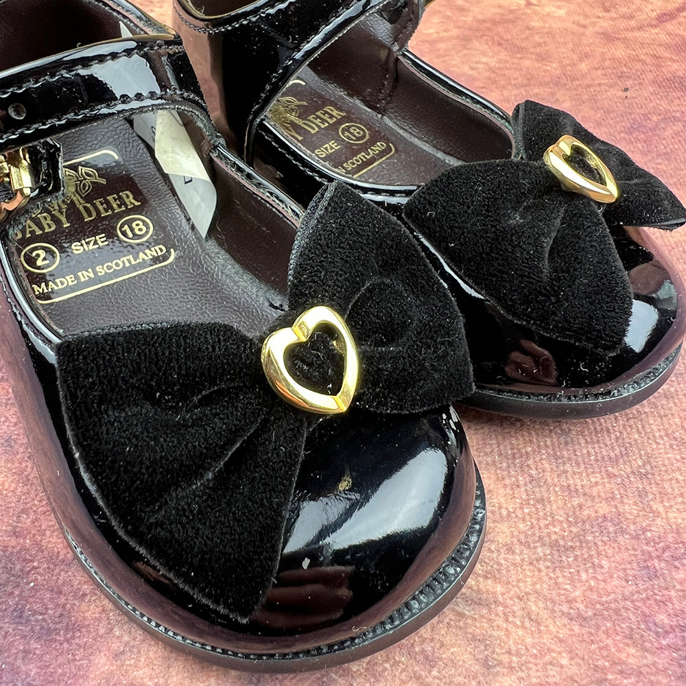 Baby Dear Girls Shoes Black BDG111