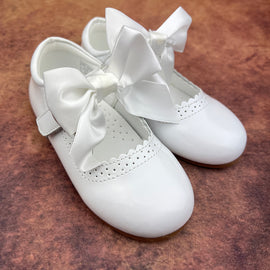 Beau Kid Girls Shoes White Mary Jane