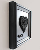 Black Tourmaline & Hematite Heart Artwork
