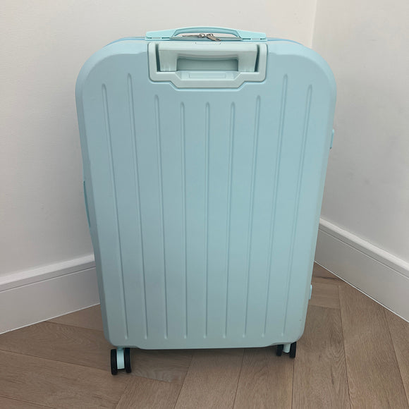 Blue Large Checked Suitcase