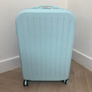 Blue Large Checked Suitcase
