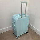 Blue Large Checked Suitcase