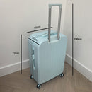 Blue Large Checked Suitcase