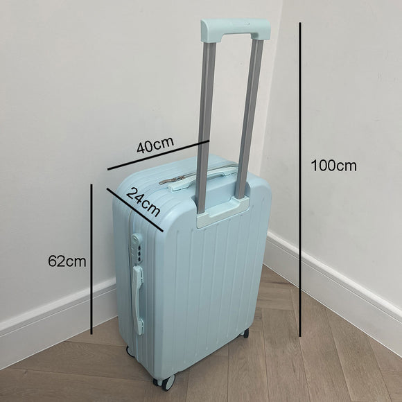 Blue Medium Checked Suitcase Greek Orthodox Christening Box