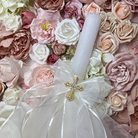 CCLNB1C3 Christening Candle Lampada Ivory