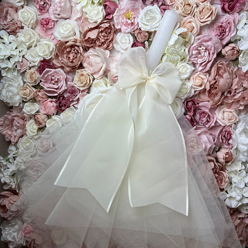 CCLNB6 Christening Candle Lampada Ivory