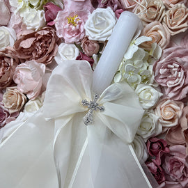 CCLNB6C2 Christening Candle Lampada Ivory