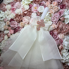 CCLNB6C4 Christening Candle Lampada Ivory