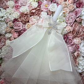 CCLNB6C5 Christening Candle Lampada Ivory