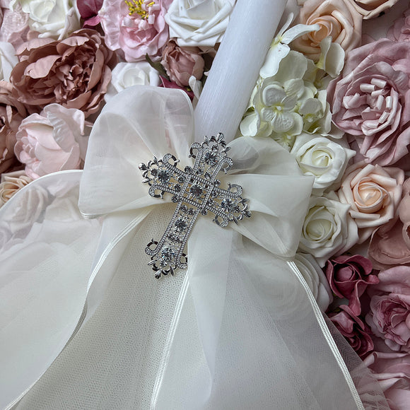 CCLNB6C5 Christening Candle Lampada Ivory