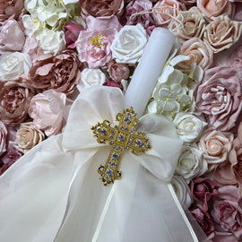 CCLNB6C6 Christening Candle Lampada Ivory