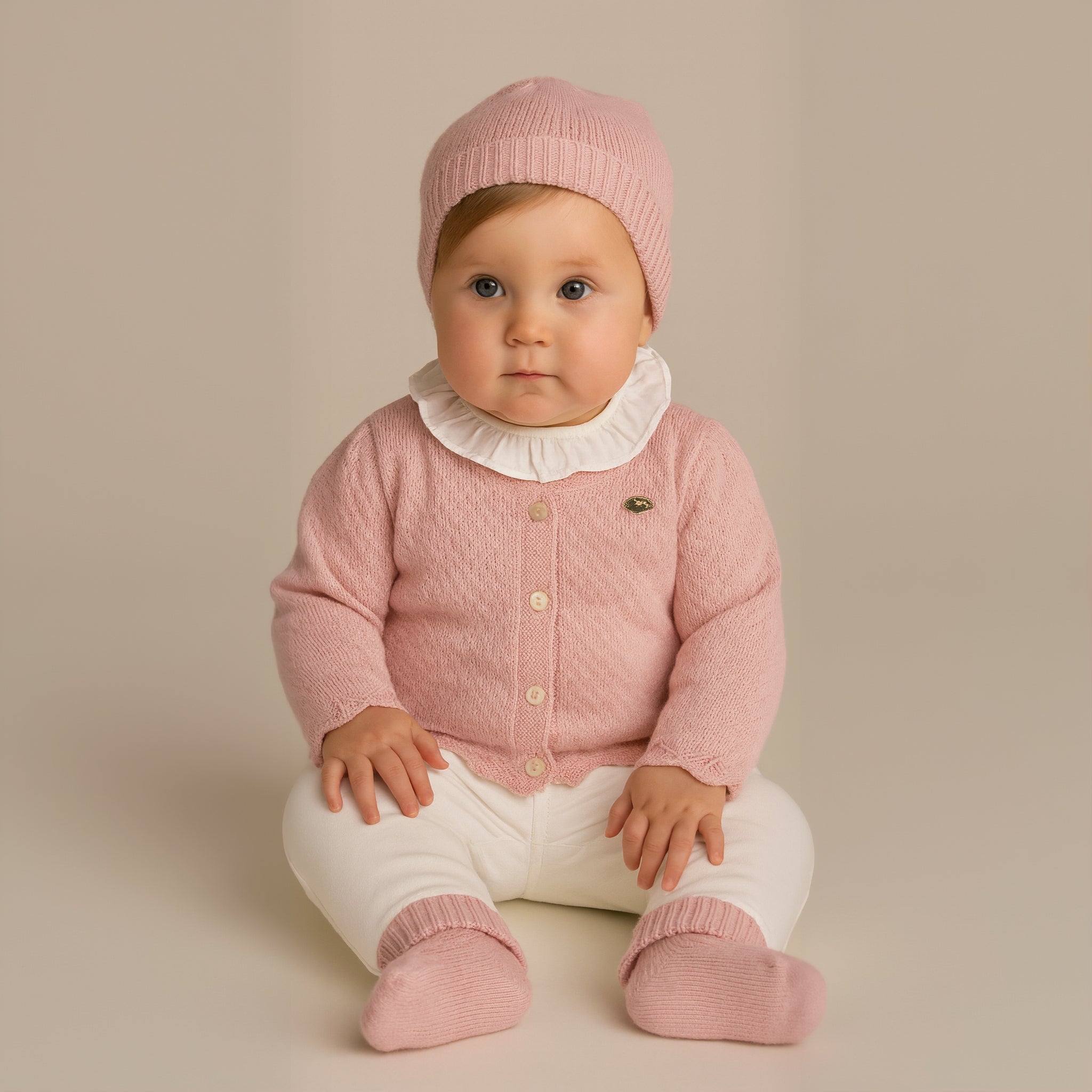 Caramello Baby Grow Set 10479004 White Pink