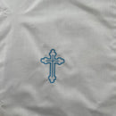 Catholic Christening Cloth White Blue