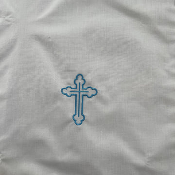Catholic Christening Cloth White Blue