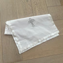 Catholic Christening Cloth White Silver