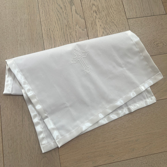 Catholic Christening Cloth White White