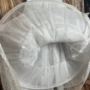 Cerimonia White Communion Bridesmaid Flower Girl Dress Evelyn Hoop