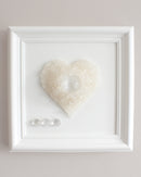 Clear Quartz & Selenite Crystal Heart perfect gift