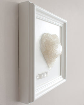 Clear Quartz & Selenite Crystal Heart