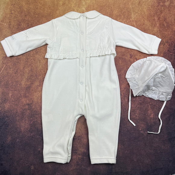 Coco Collection Girls Baby Grow White 7055