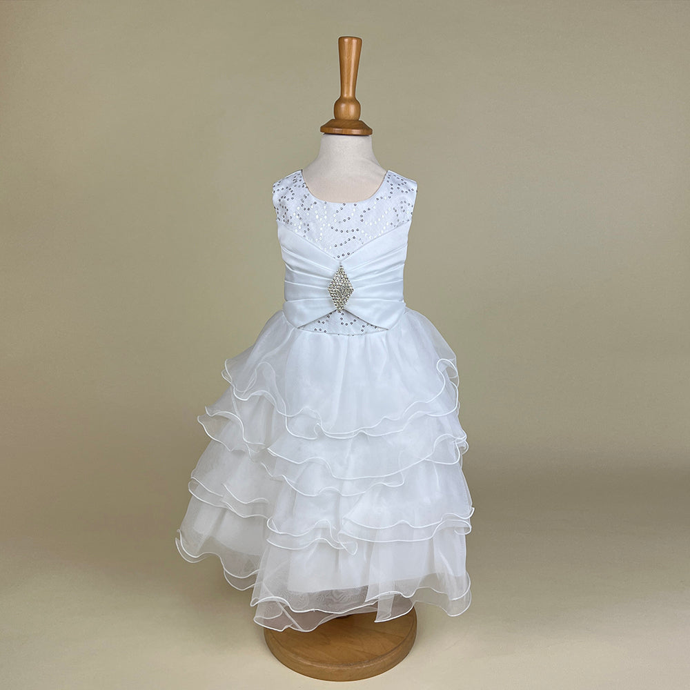 Couch Tot Party Dress White CS488