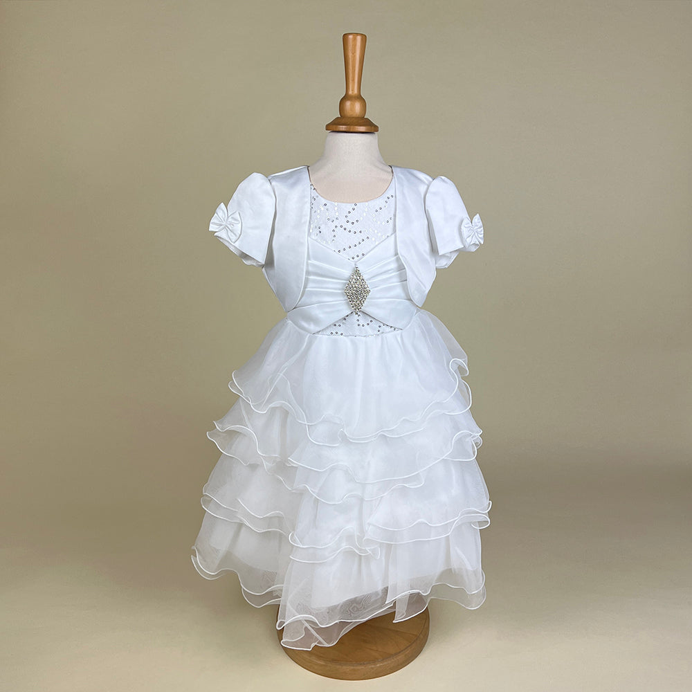 Couch Tot Party Dress White CS488