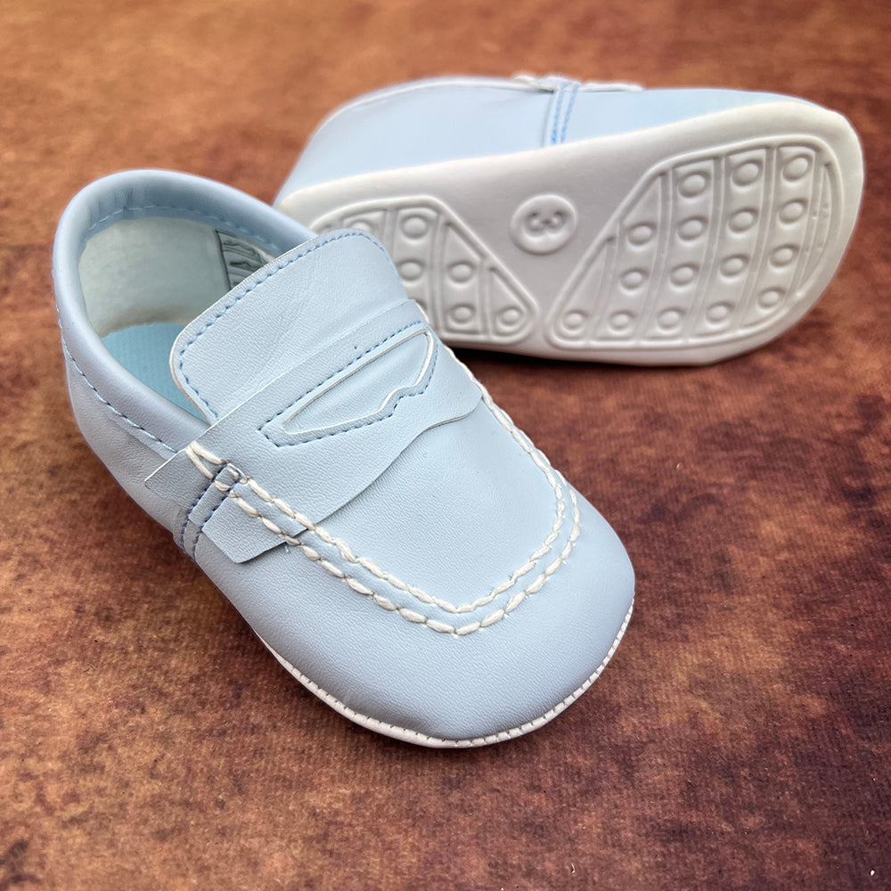 Couche Tot Baby Boys Soft Shoes Baby Blue 1591