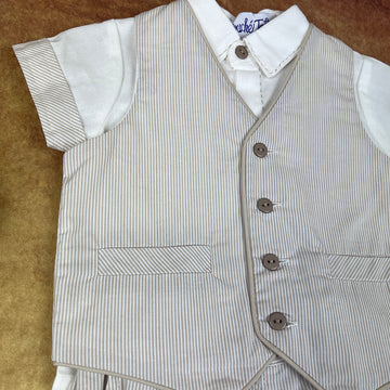 Couche Tot Four Piece Suit Ivory Beige CT5534