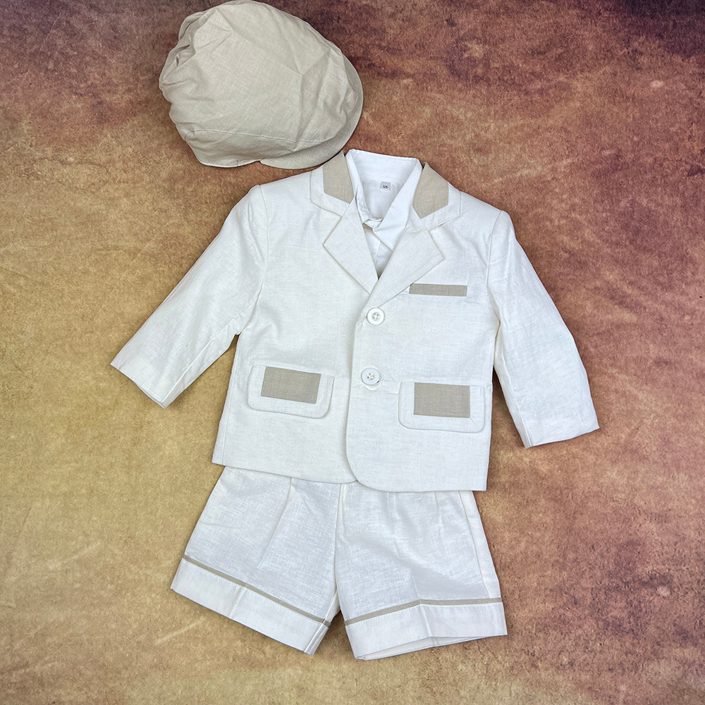 Couche Tot Four Piece Suit Ivory Brown WU7