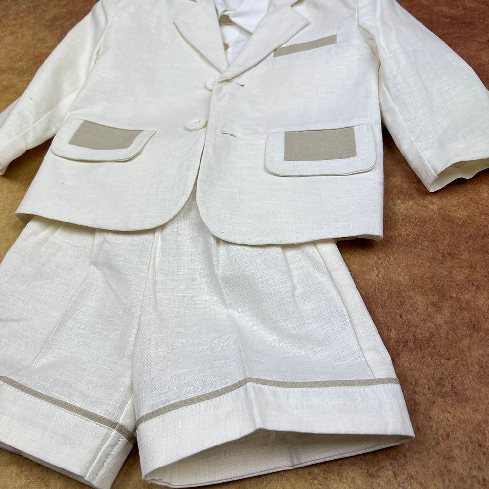 Couche Tot Four Piece Suit Ivory Brown WU7