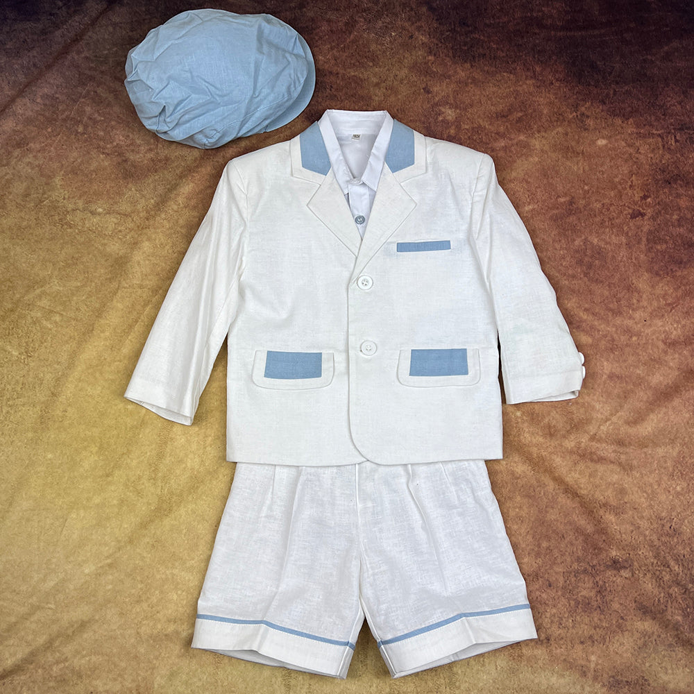 Couche Tot Four Piece Suit White Blue WU7