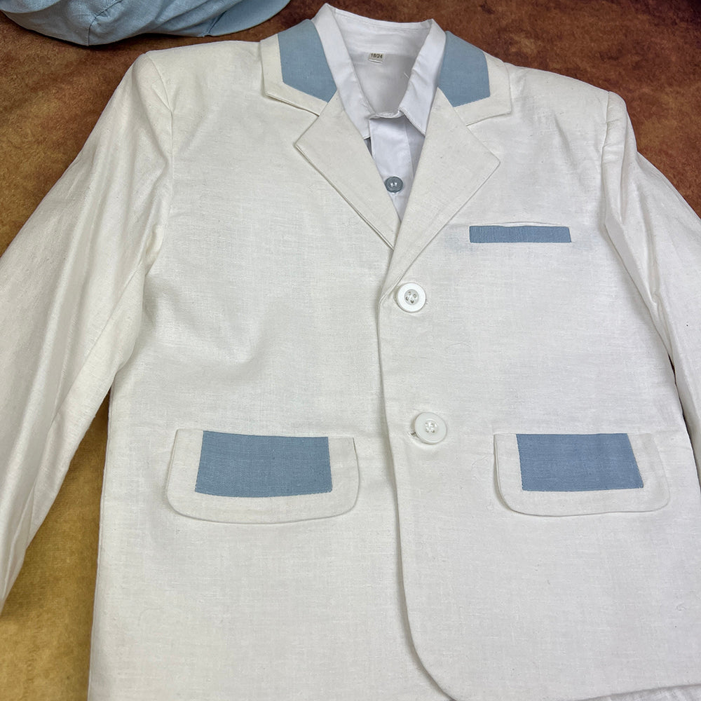 Couche Tot Four Piece Suit White Blue WU7