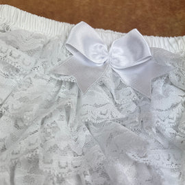 White Frilly Bow Pants CTFBP01 - 0