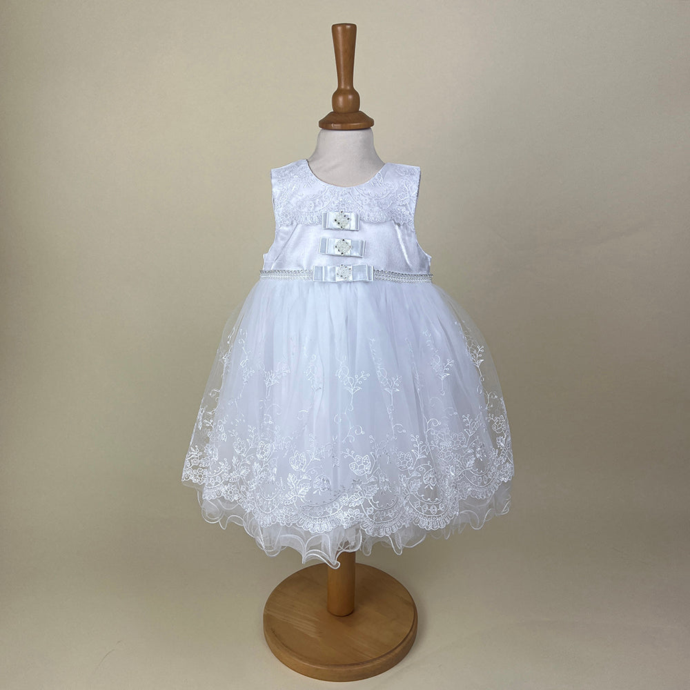 Couche Tot Party Dress White CT3BL